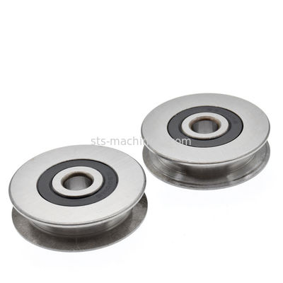 5x23x6.5mm Nickel Plated Track Roller Bearings / Sliding Doors Rollers Wheels / Aluminum Sliding Window Roller