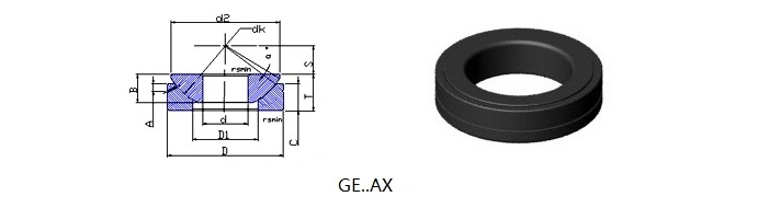 Серия GE...AX/GX...S толкнула сферически простые подшипники (GX50S GX60S GX70S GX80S GX100S GX120S)