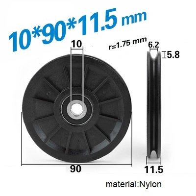 подшипники шкива веревочки провода 12x50x30 mm нештатные/пластиковый подшипник шкива /Nylon ролика раздвижной двери