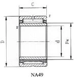  Подшипники ролика иглы точности серии IKO NTN NSK NA49 сверхмощные (NA495 NA496 NA497 NA498 NA499 NA4900 NA4901 NA4902 NA4903 NA4904 NA49/22 NA4905 NA49/28)