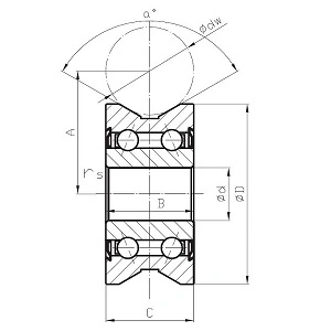 LV Guide Wheel / Textile Bearings / Track Roller Bearings( LV20/7 LV20/8 LV201-14 LV201 LV202-38 LV202-40 LV202-41 LV203 LV204-57 LV204-58)